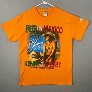 Kenny Chesney Beer In Mexico No Shoes Nation Tour 2013 Shirt Orange Size Medium